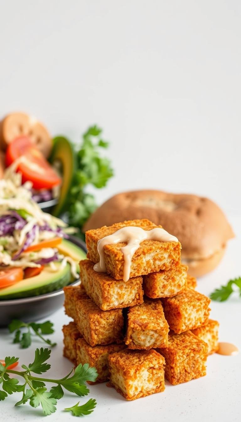 crispy tofu sandwich