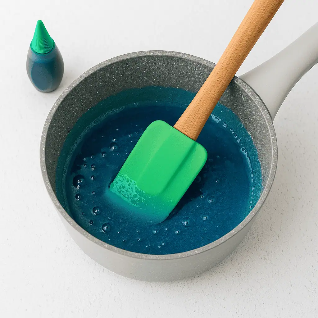 Make Your Color SyrupIn a small saucepan, heat sugar and water over medium-high heat, stirring often, until the sugar is fully dissolved and turns syrupy. Drop in the food coloring and stir until evenly tinted.