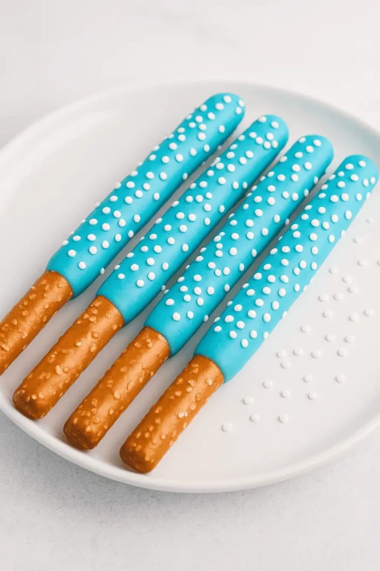 Easy Blue Candy Pretzel Rods You Can Make Anytime