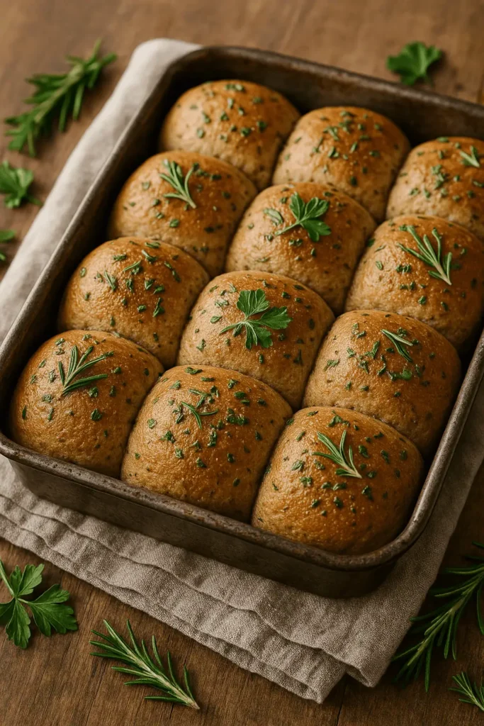Herbed Whole Wheat Rolls