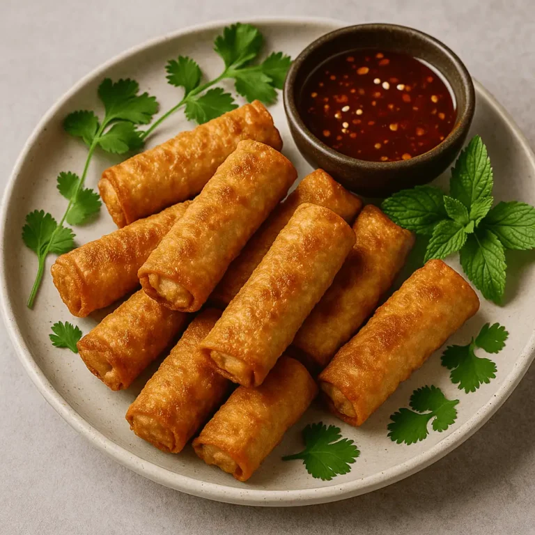 Crispy Tofu Spring Rolls