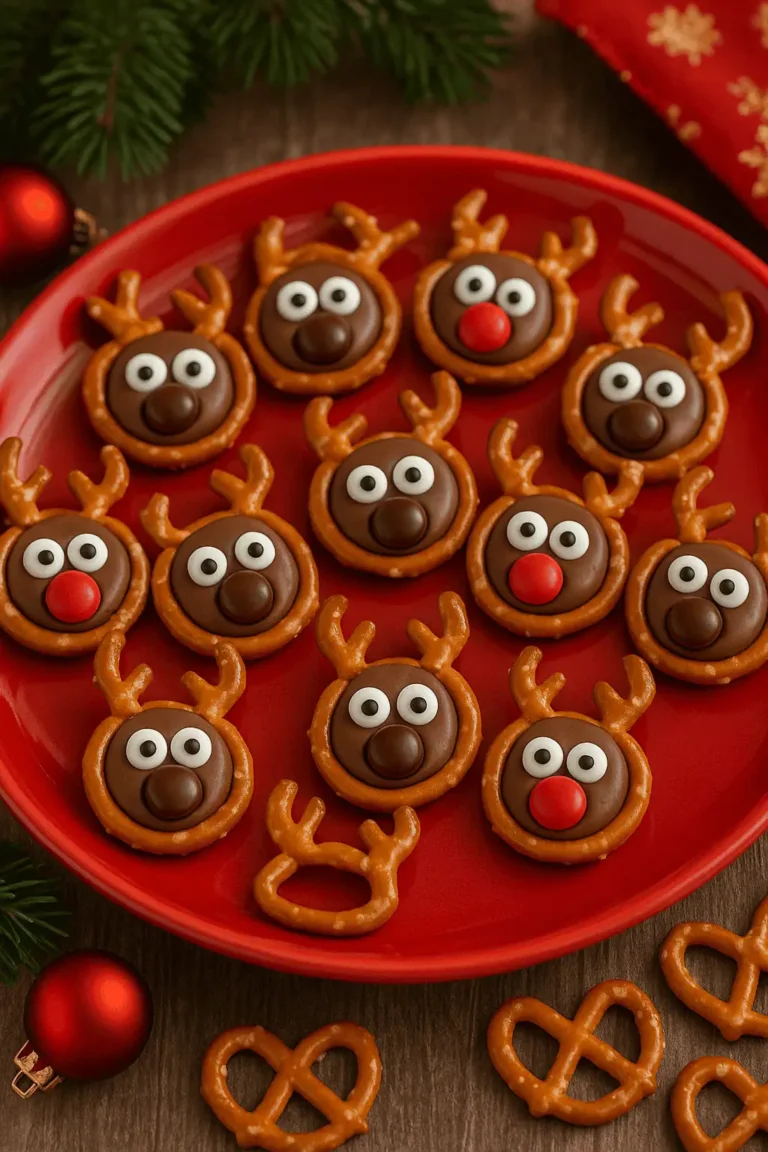 Rudolph’s Reindeer Pretzel Bites 🦌✨