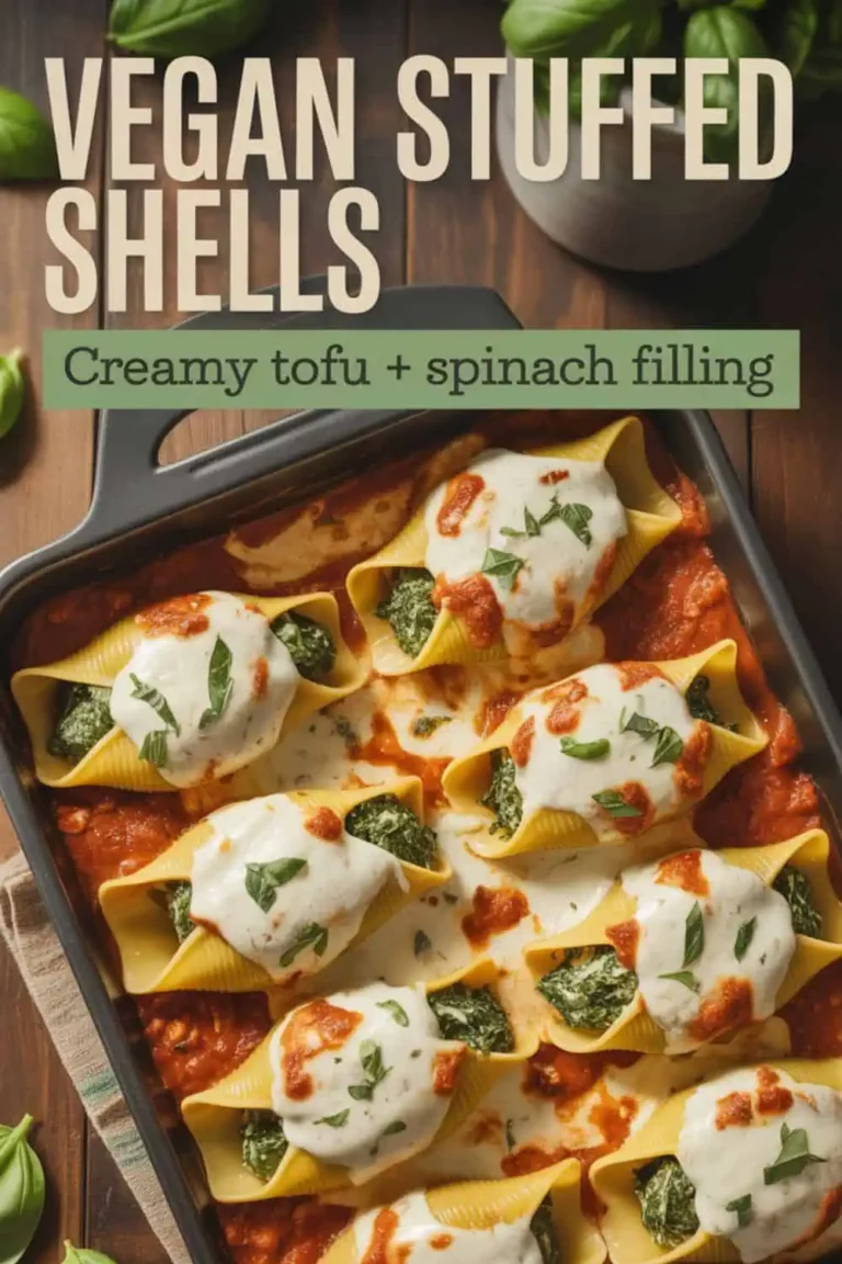 Tofu and Spinach Stuffed Shells